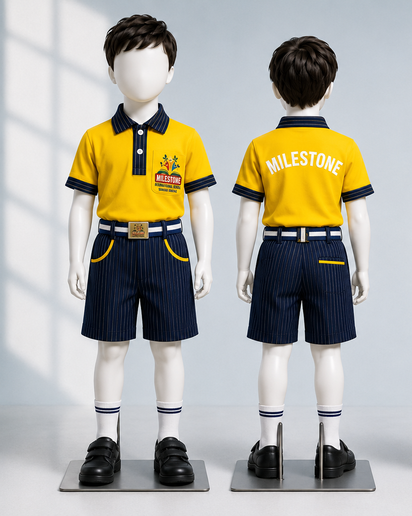 Pre-Nursery to UKG summer uniform — boys
