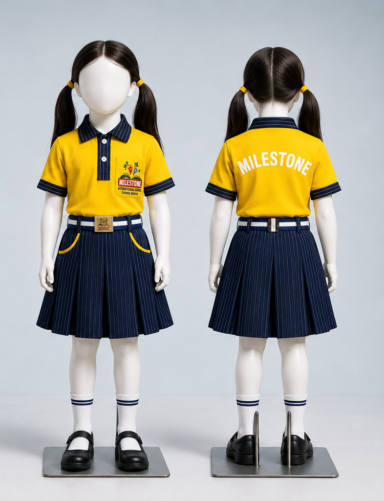 Pre-Nursery to UKG summer uniform — girls